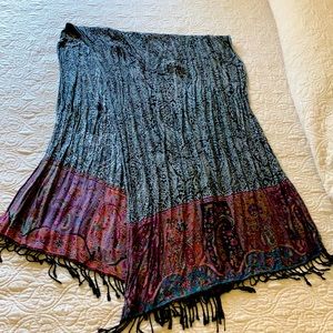 Blue and purple scarf